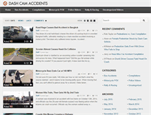 Tablet Screenshot of dashcamaccidents.com